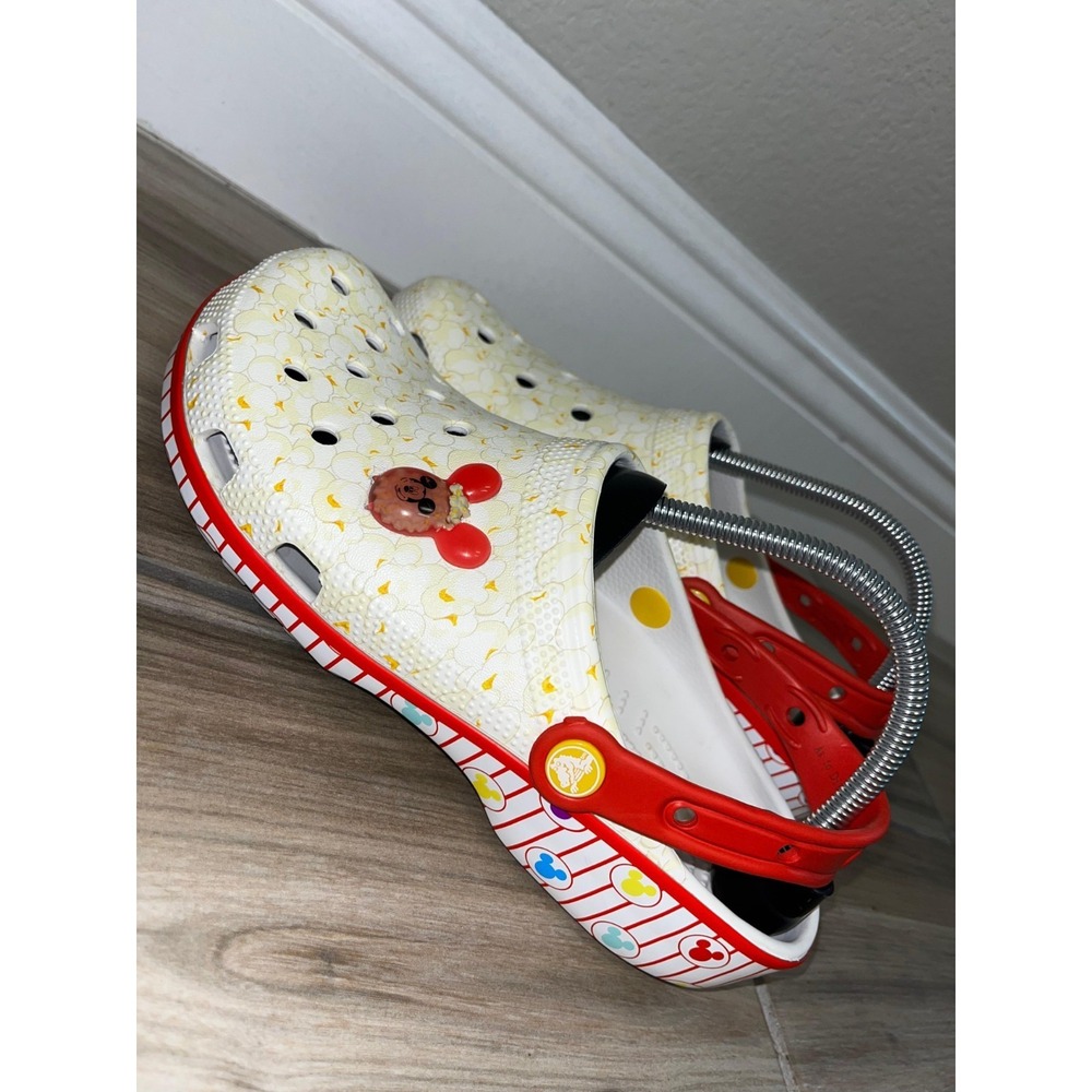 Disney CROCS 2021 Mickey Balloons Popcorn Bucket Clogs Adult 8 Men/ 10 Women's